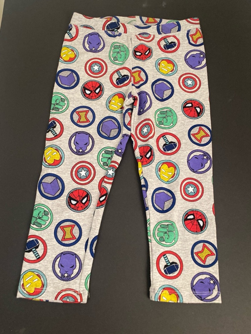 Marvel Superhero Kids Cozy Bottoms Gray Size Small (6-7 year olds)